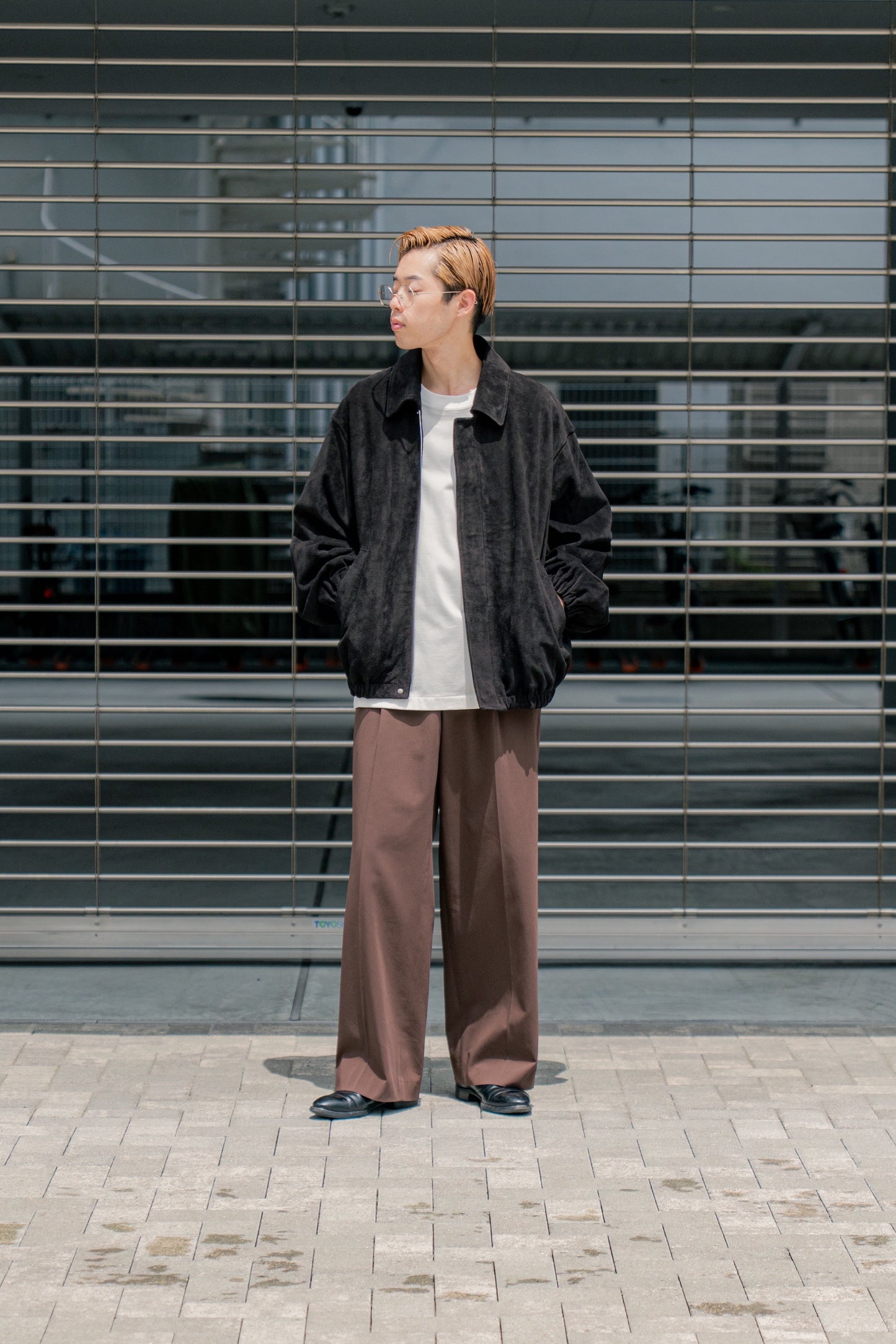 COW SUEDE ZIP SHORT JACKET(ST.1217)