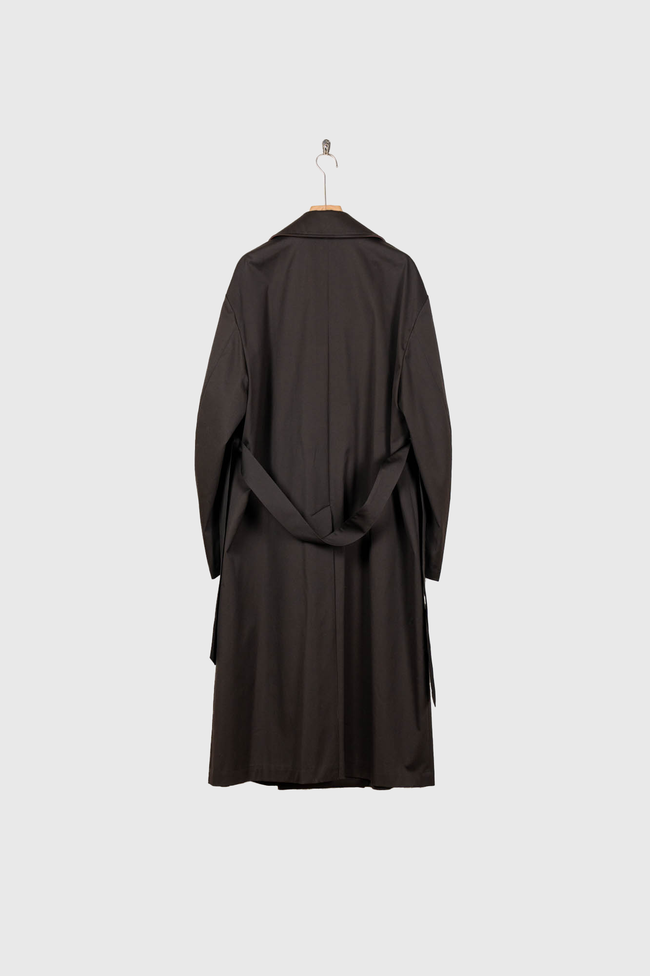 COTTON SATIN OVERSIZED DOUBLE BREASTED COAT(ST.1371)