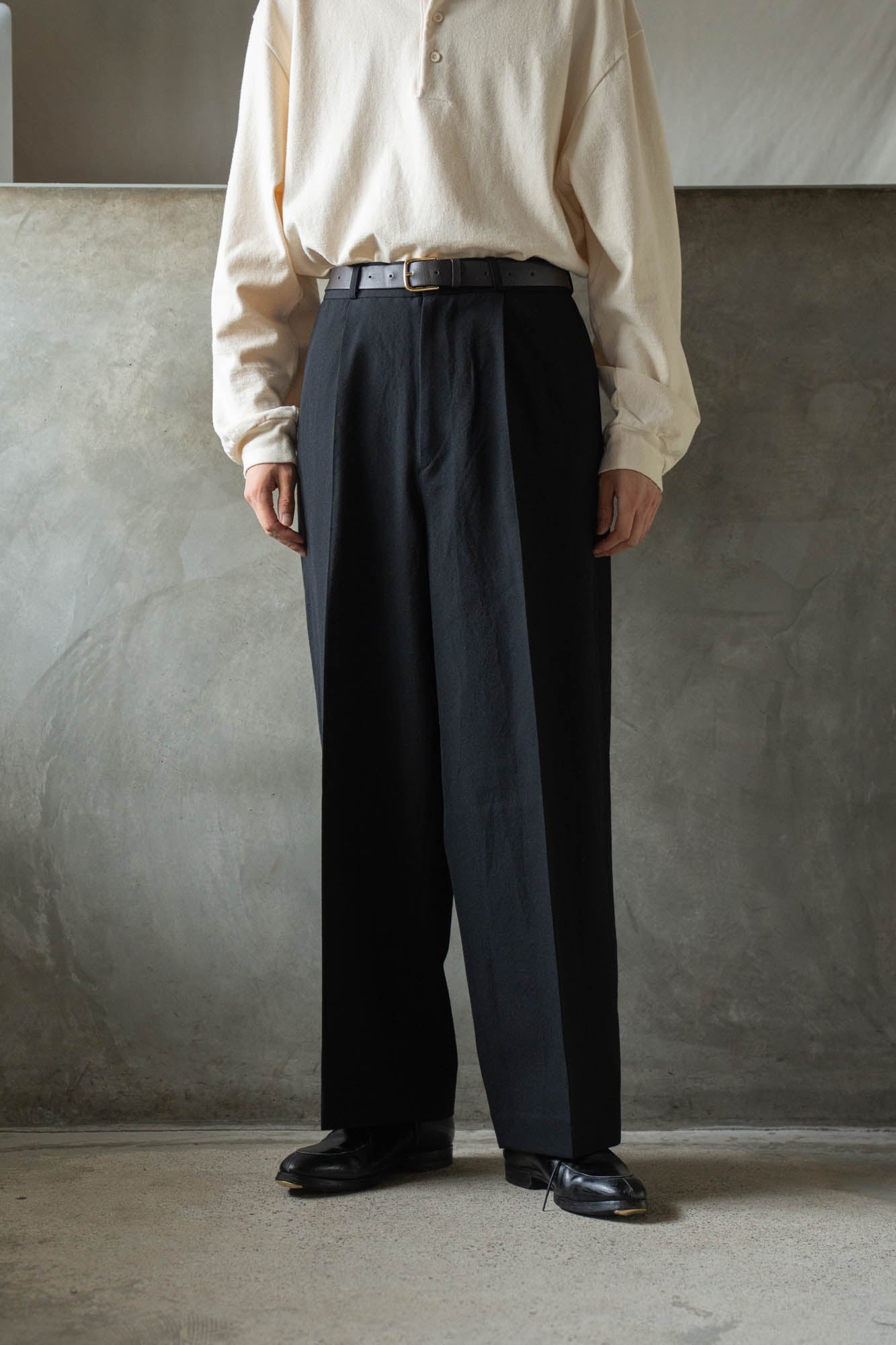 Wool Gabardine Trousers