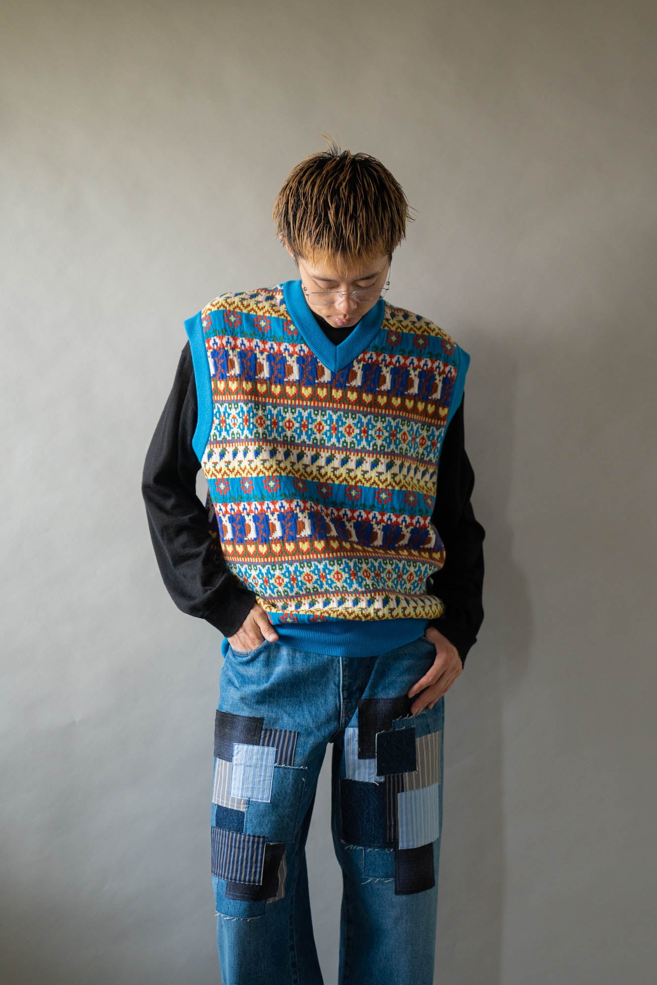 Jacquarded Slope Vest