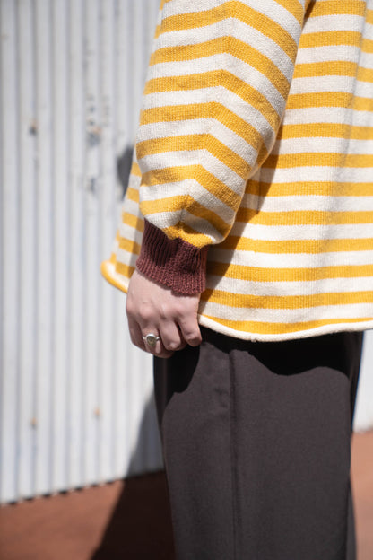 Cotton skipper border pullover