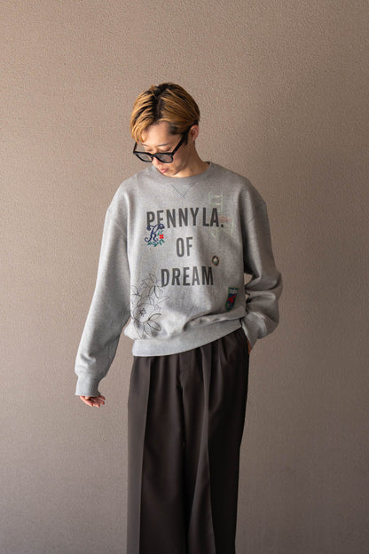 Hand-stitched sweatshirt