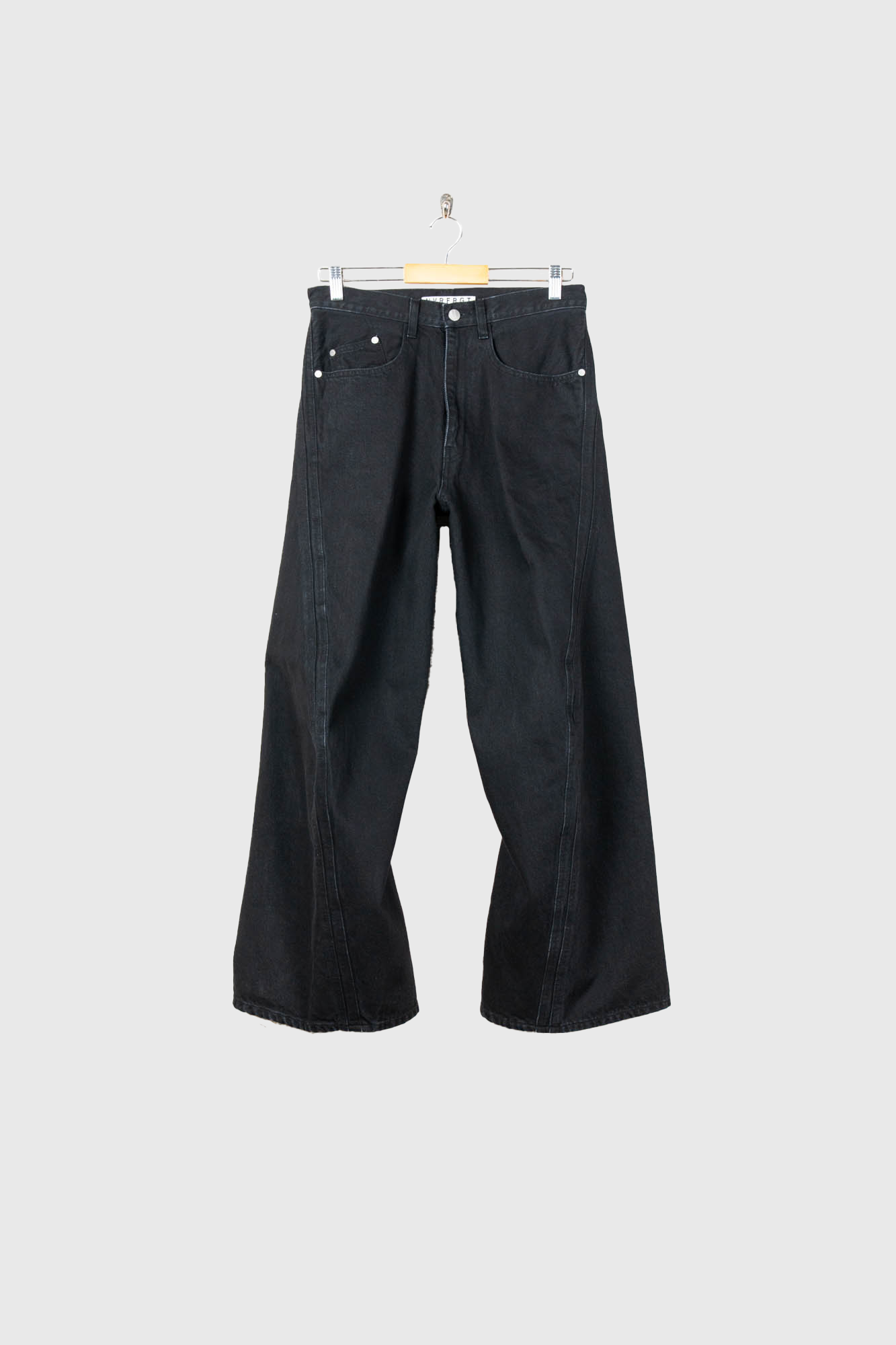 3D TWISTED WIDE LEG JEANS