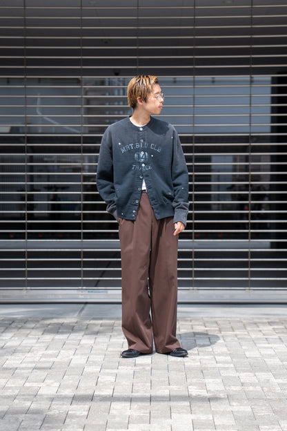 Vintage-effect sweat cardigan