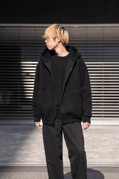 WOOL SWEAT ZIP HOODIE