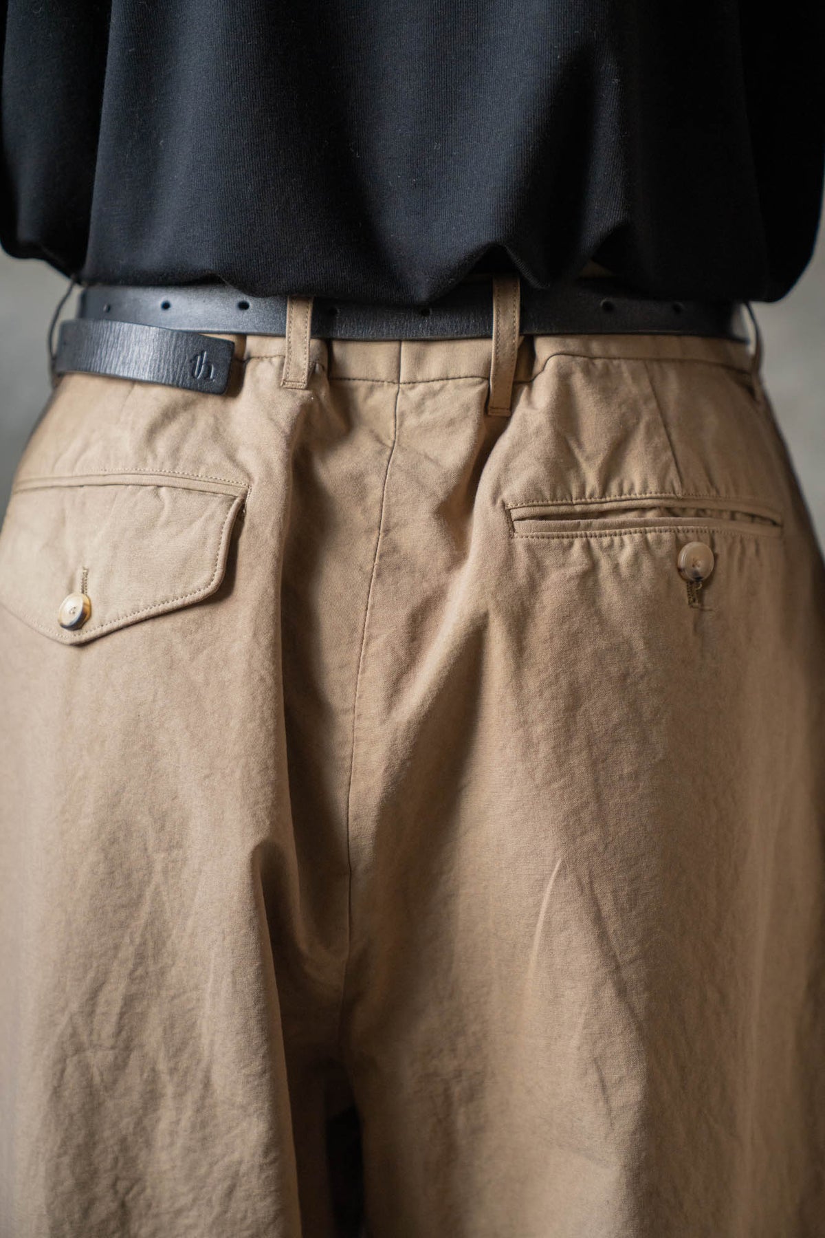 GD INVERTED PLEAT TROUSERS