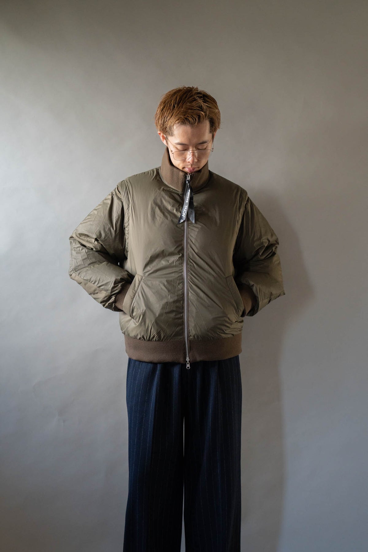 08sircus × TAION Down detachable bomber reversible