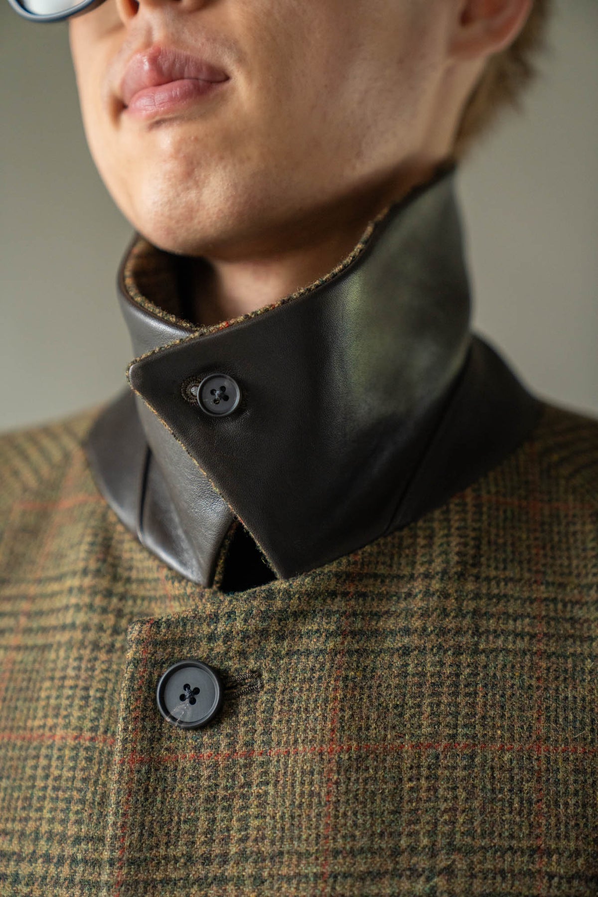 BRITISH TWEED RAGLAN SLEEVE BALMACAAN COAT(ST.1536)