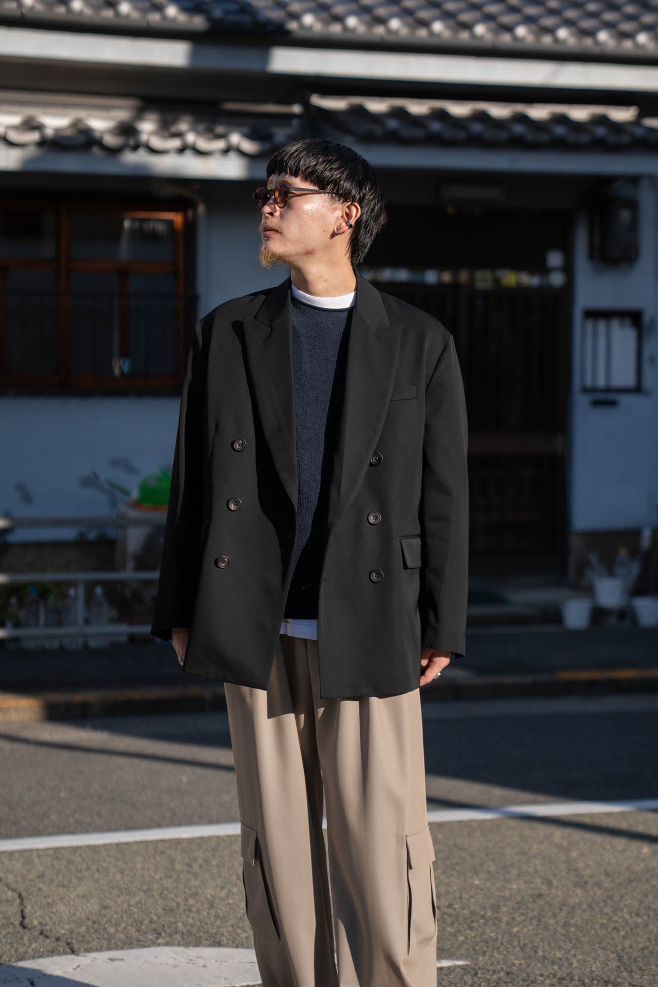 OVERSIZED DOUBLE BREASTED JACKET(ST.1411)