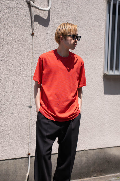 GARMENT DYED BORDER T-SHIRT