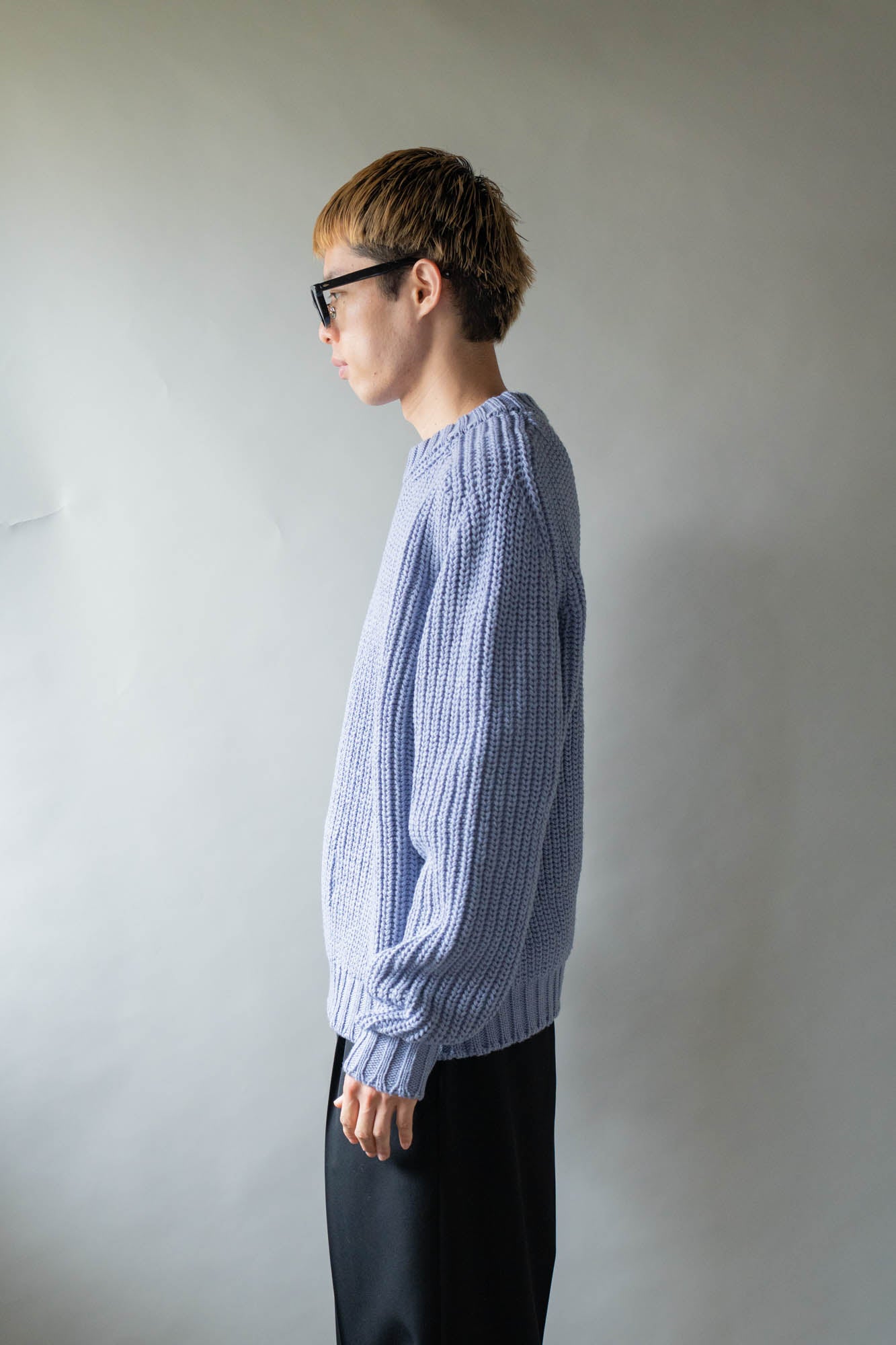 Belt. Slit Knit in Merinos d`Arles