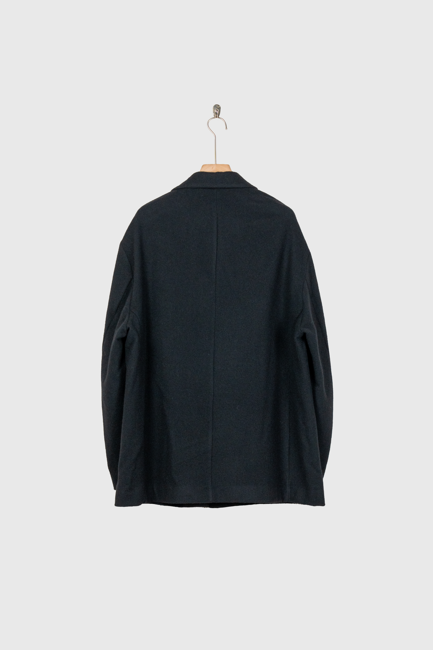 WOOL/CASHMERE FLEECE SINGLE BREASTED JACKET(ST.1268)
