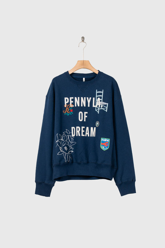 Hand-stitched sweatshirt