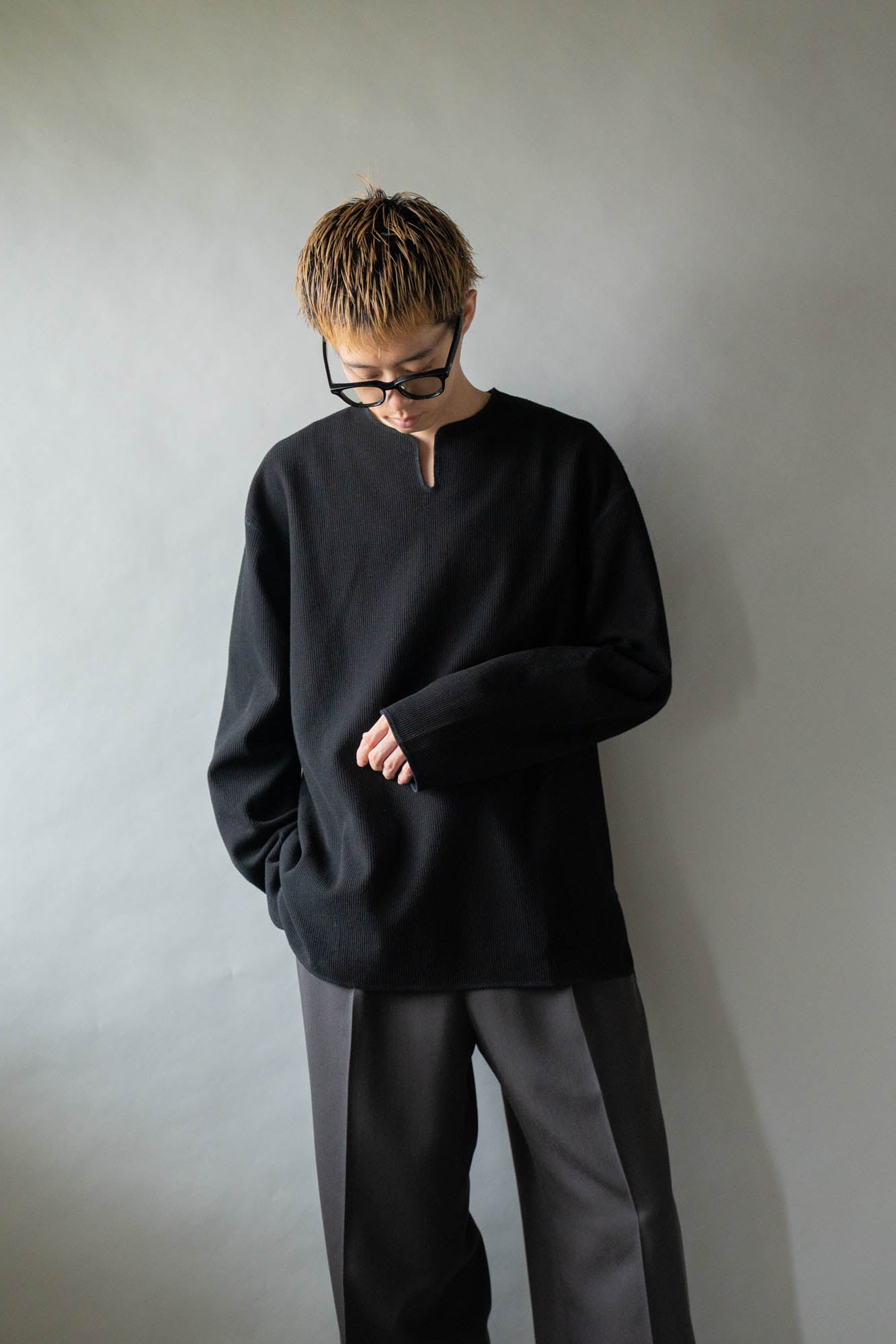 Rough&Smooth Thermal Over-neck L/S