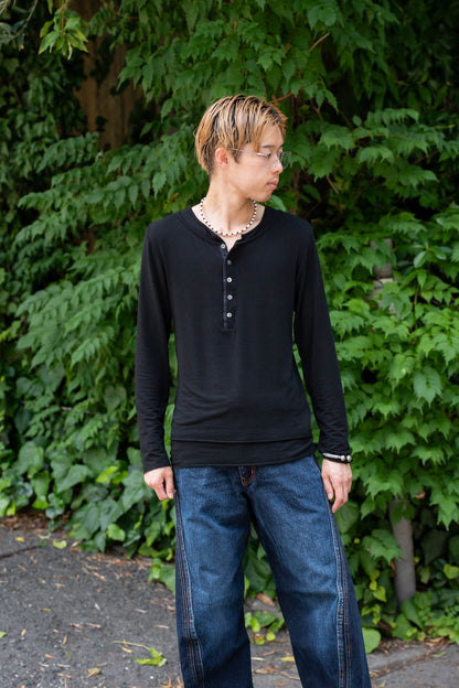 LAYERED HENLEY-NECK SHIRT .16