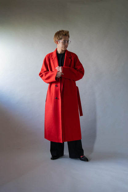 W/CA DOUBLE FACE NOTCH LAPEL COAT(ST.1544)