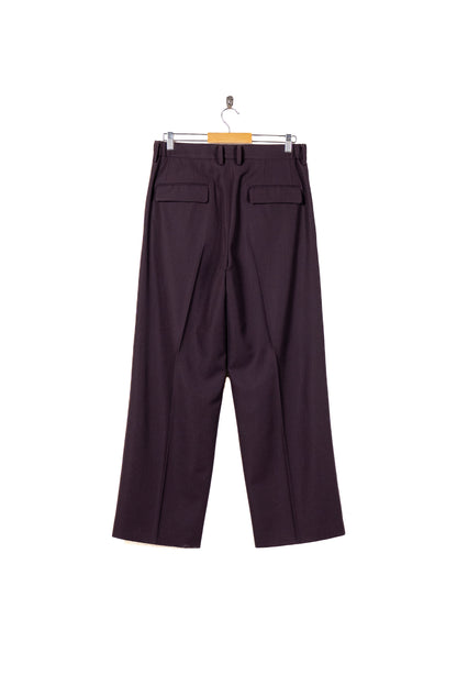 TWO TUCKS WIDE TROUSERS