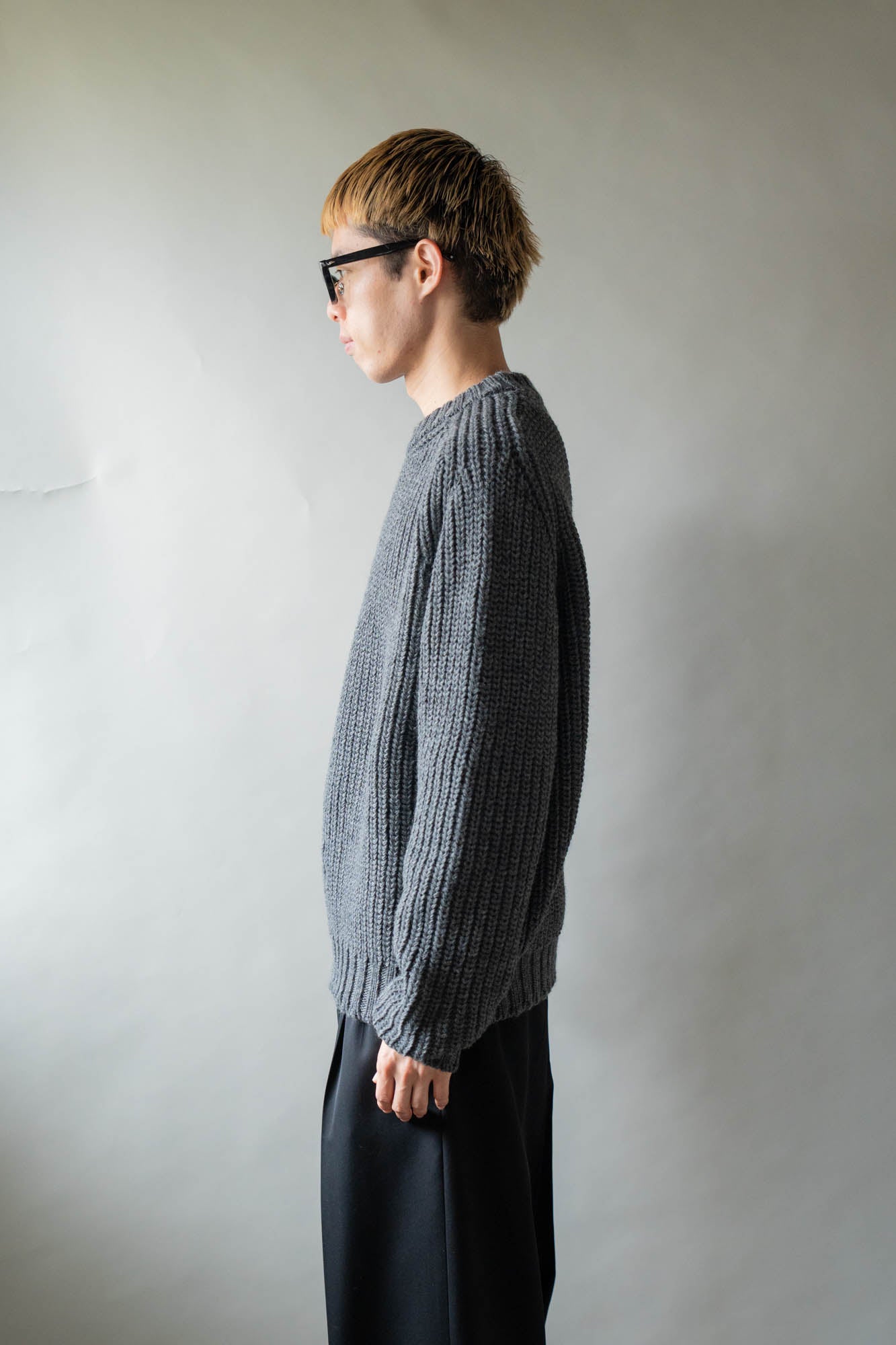 Belt. Slit Knit in Merinos d`Arles