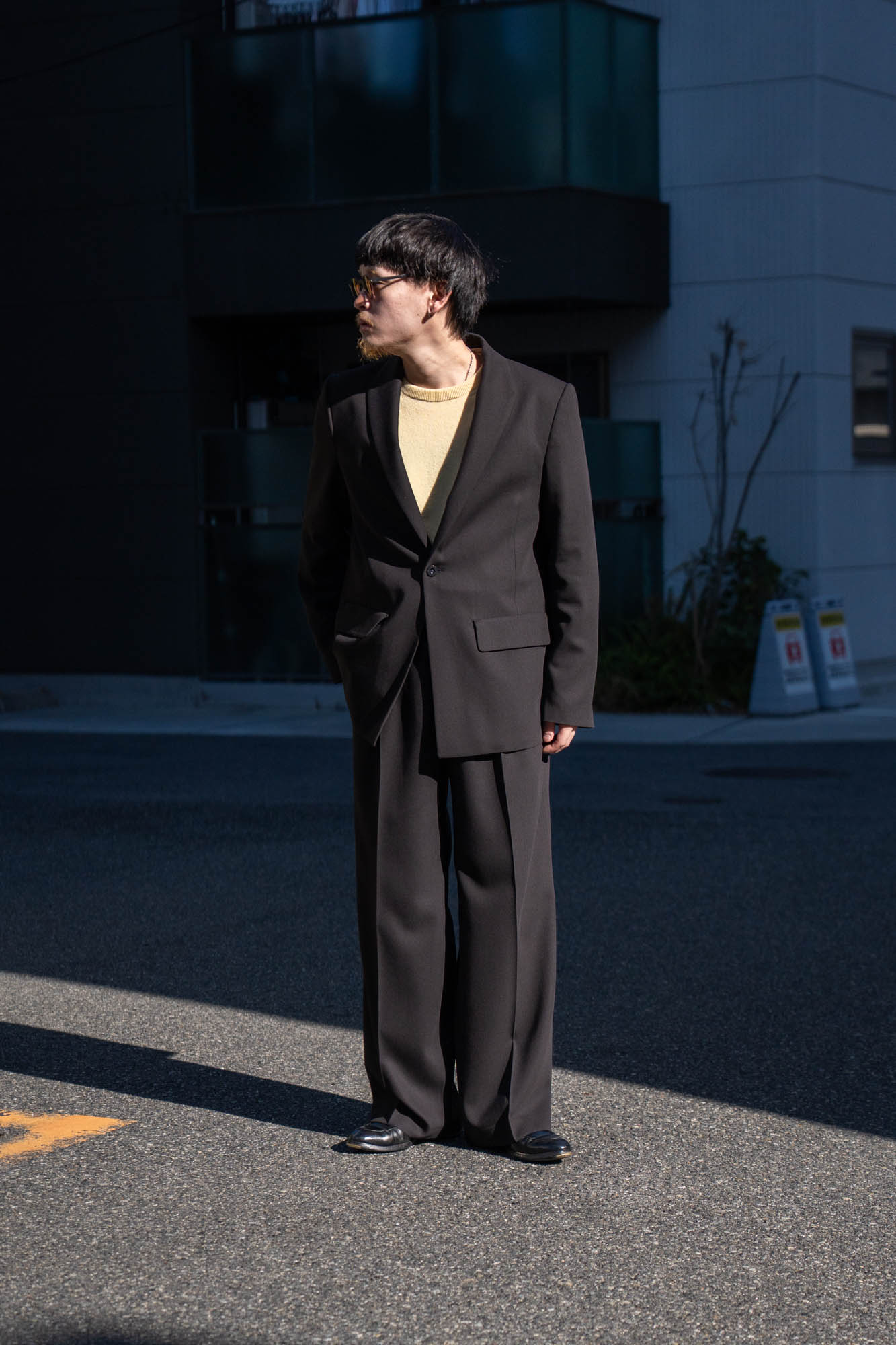 MODIFIED SHAWL COLLAR JACKET