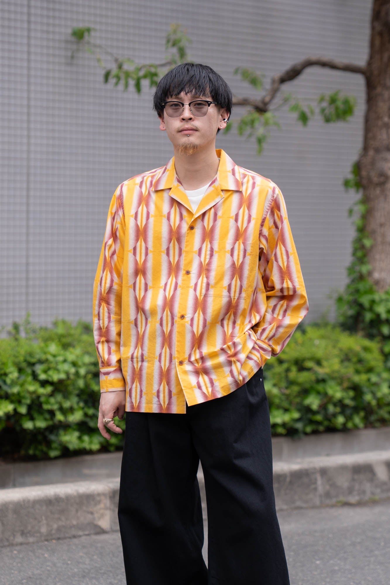BEAUTEX GRADATION PRINT SHIRT