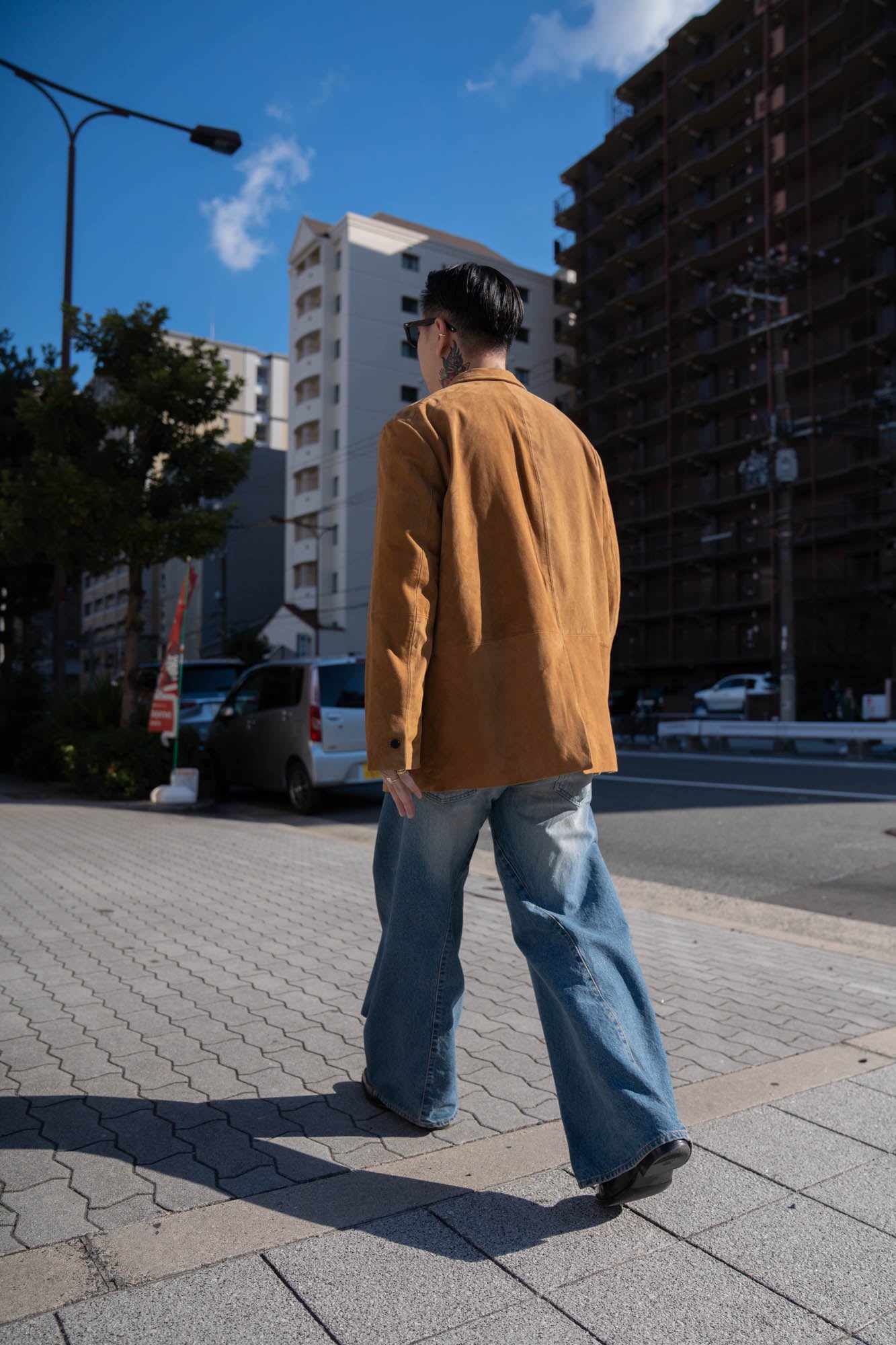 Suede Single Breasted Jacket