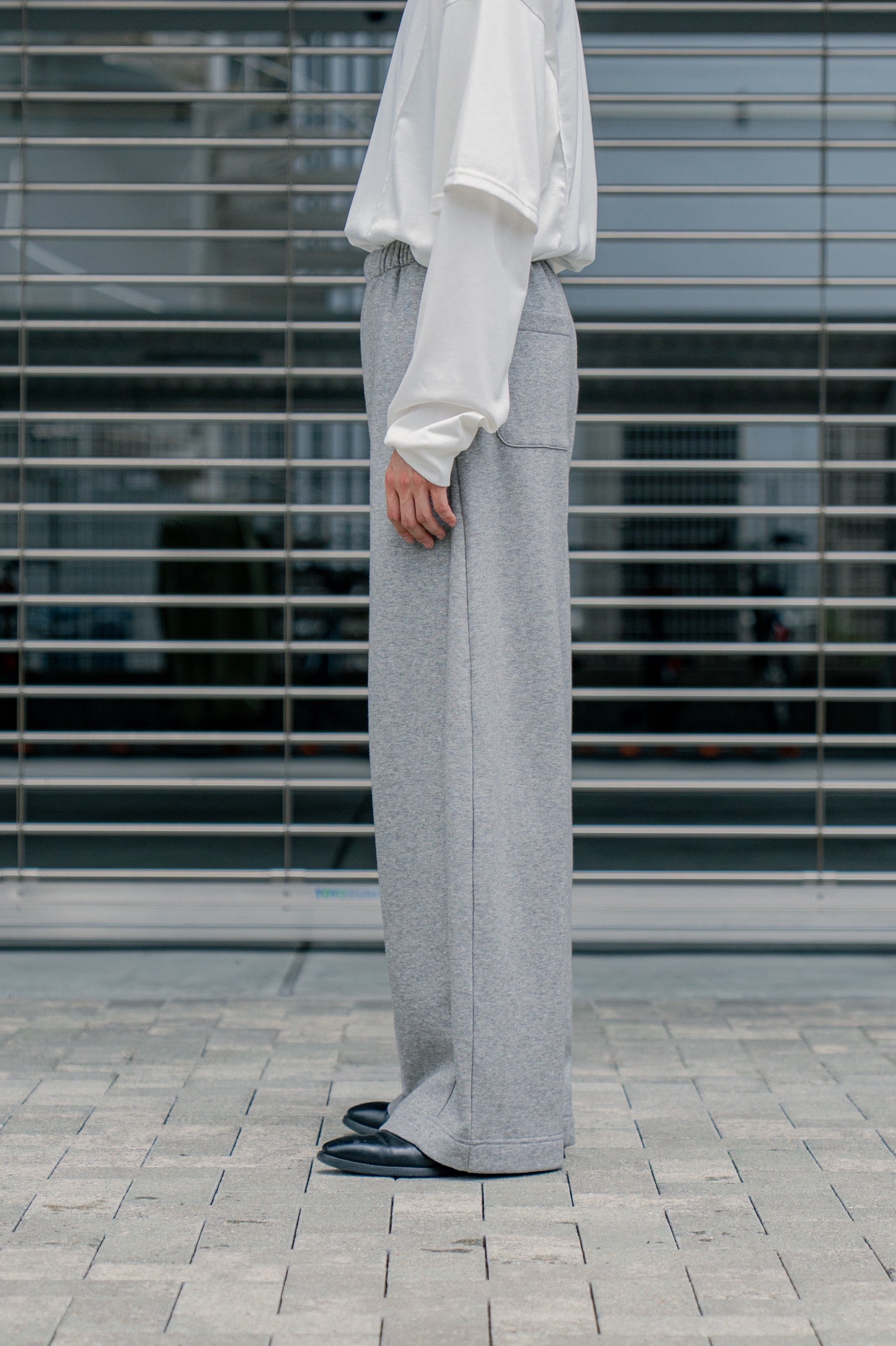YAK/COTTON SWEAT EASY TROUSERS(ST.1288)