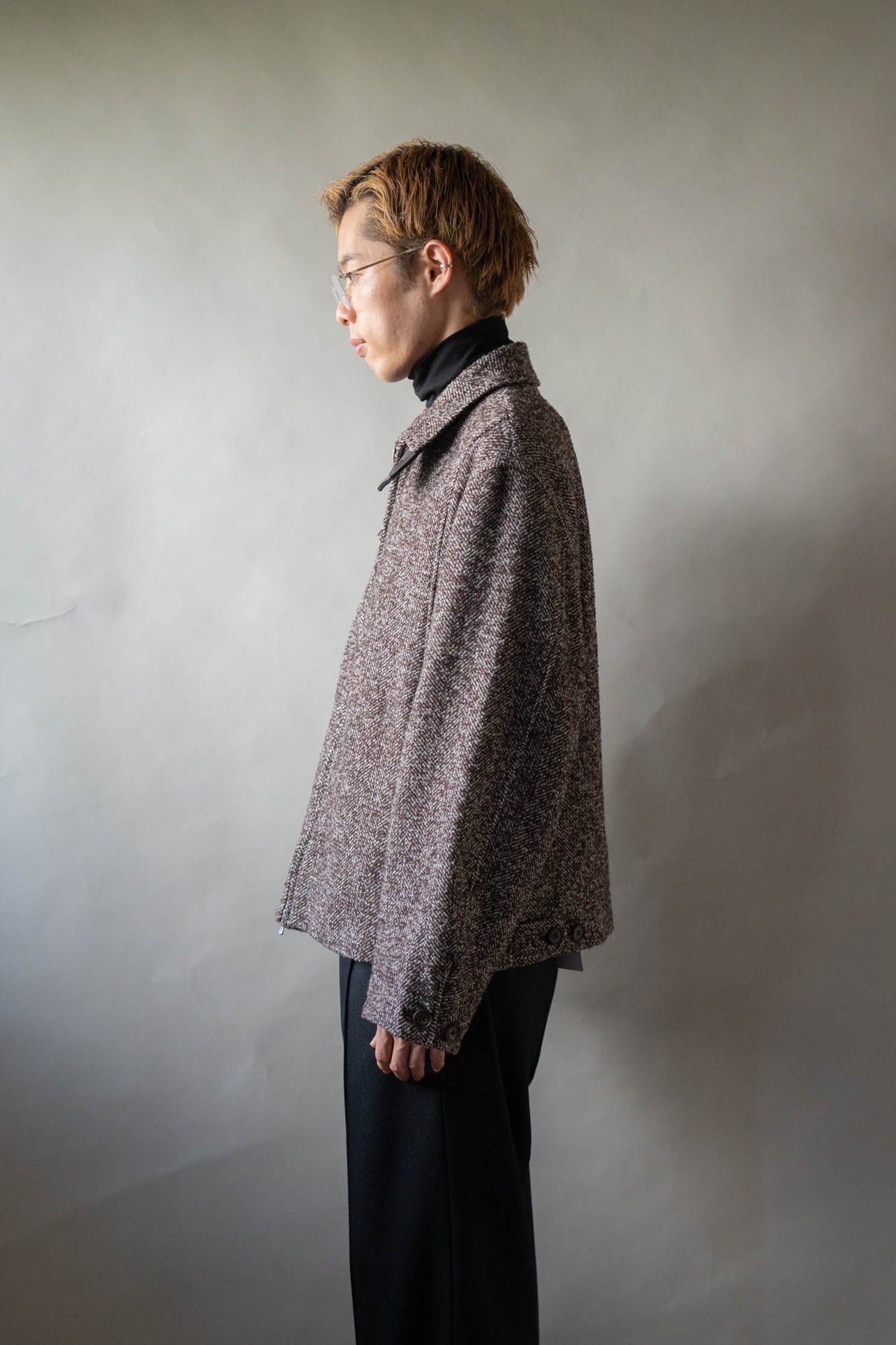 LOOP TWEED SEAM POCKET BLOUSON