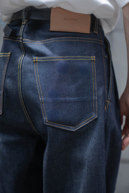 2TUCK WIDE DENIM PANTS -ENTASIS Mk-Ⅲ-