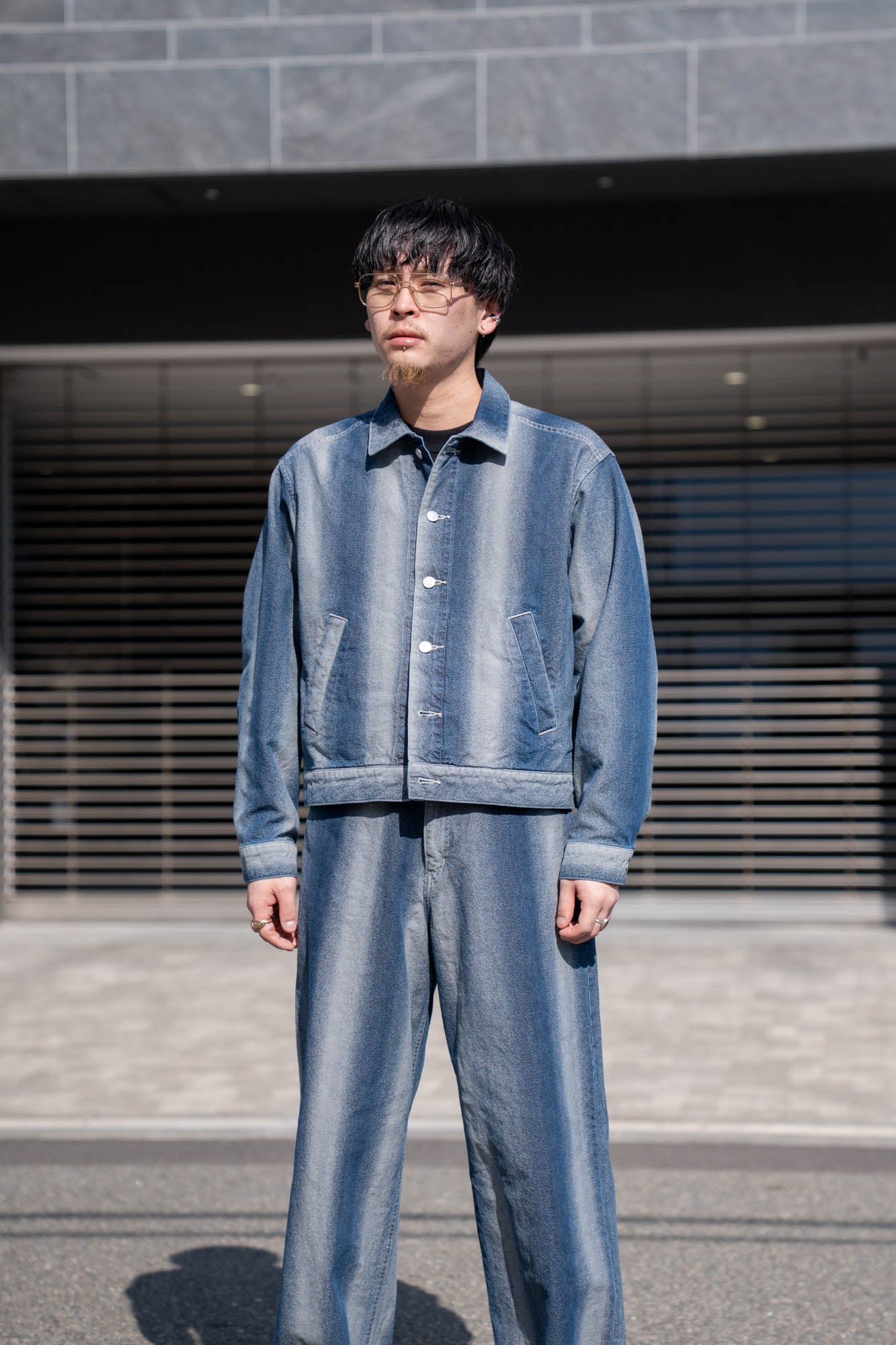 GRADATION DENIM JACKET