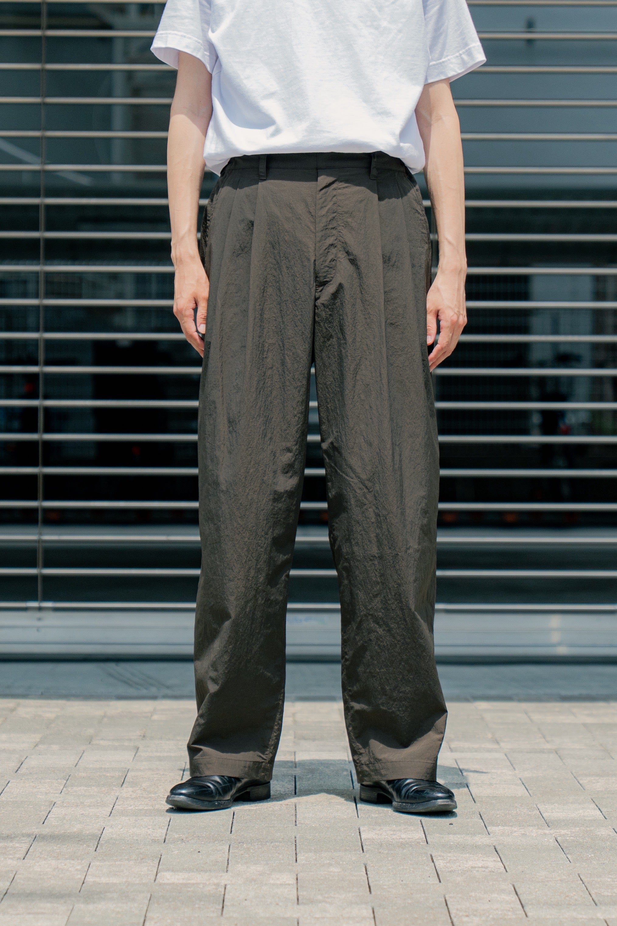 パンツ stein WINDPROOF NYLON WIDE EASY TROUSERS ssstein / シュタイン】 WINDPROOF NYLON WIDE EASY TROUSERS