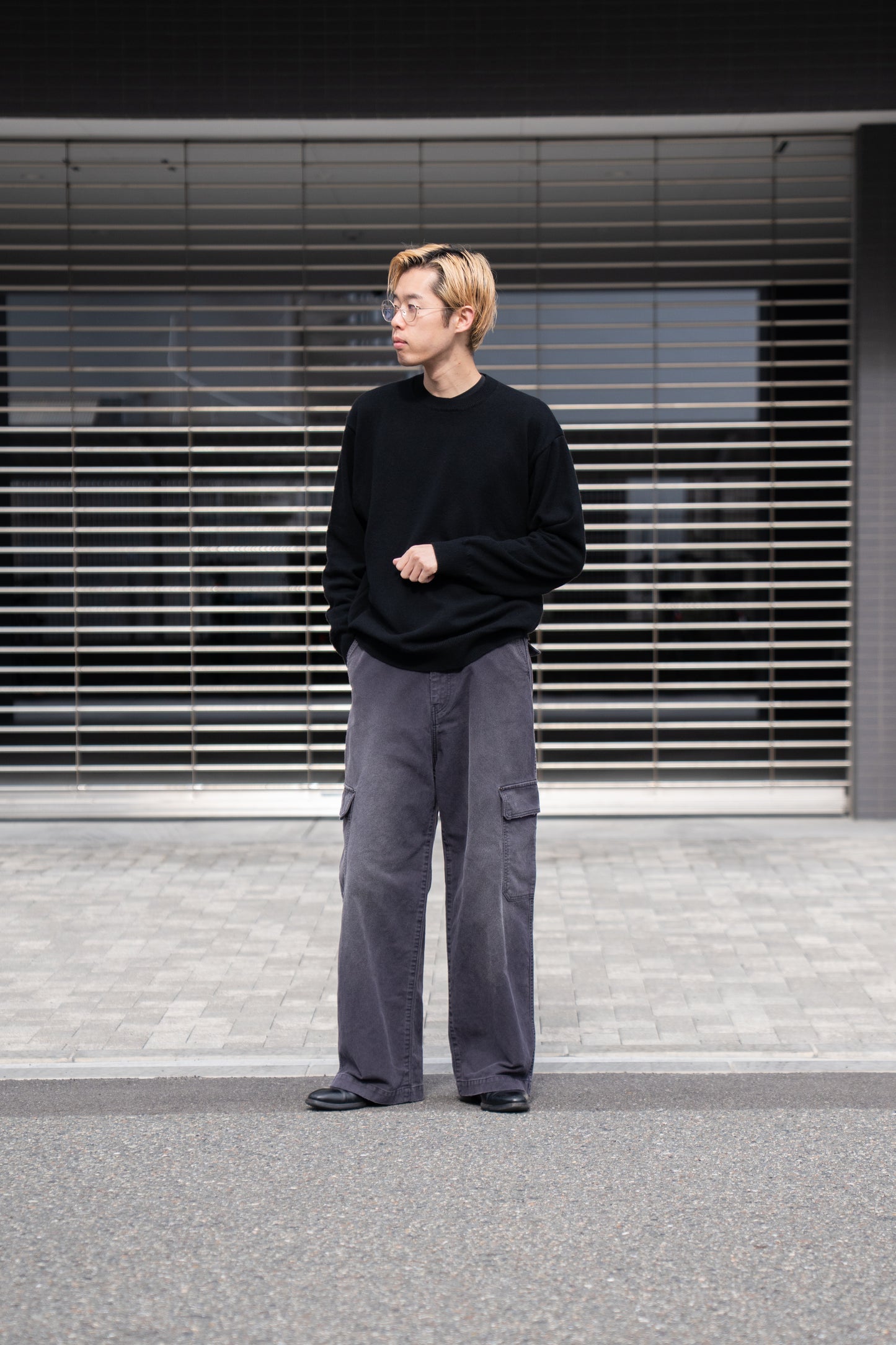 RIGID CASHMERE GARMENT DYED SWEATER P/O