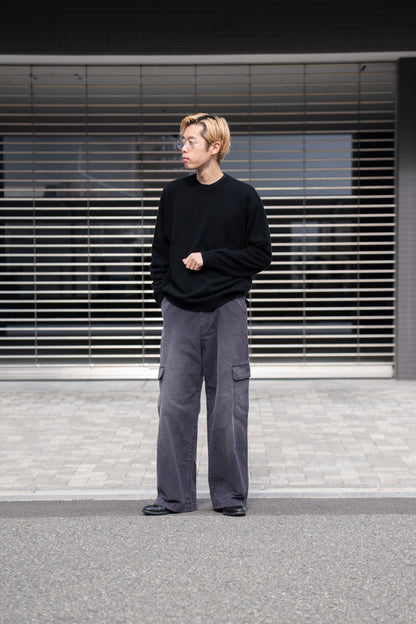 RIGID CASHMERE GARMENT DYED SWEATER P/O