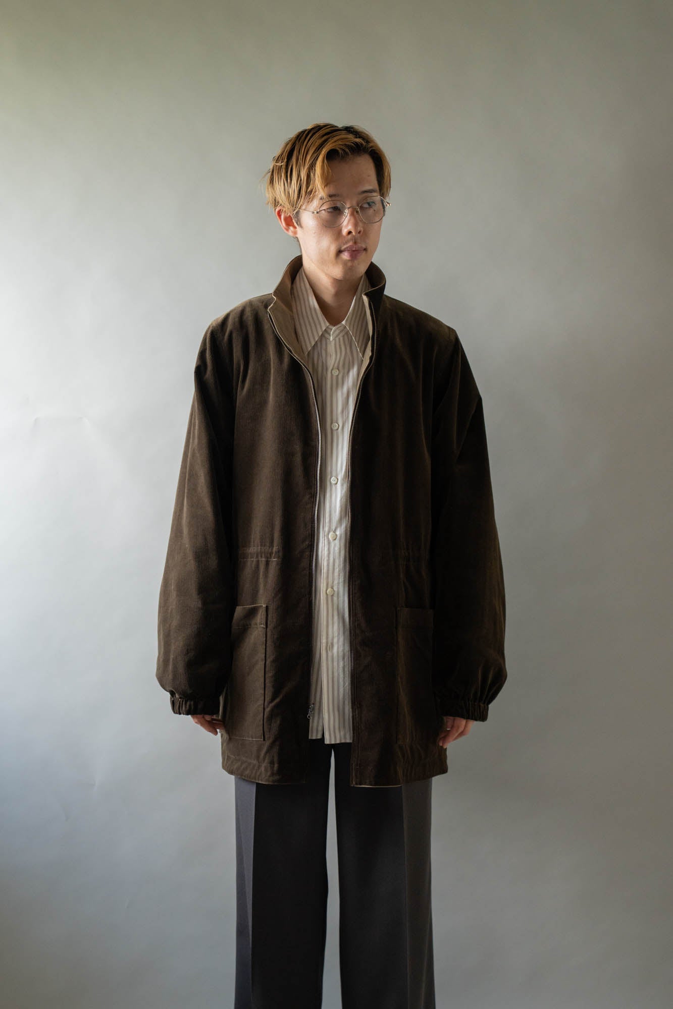 REVERSIBLE STAND-COLLAR BLOUSON