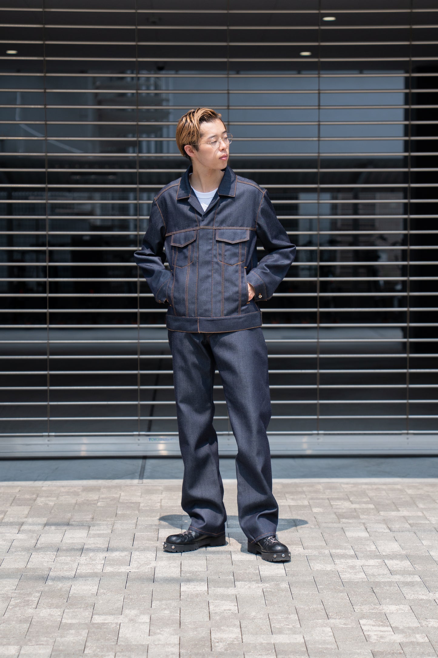 DENIM PANT IN WOOL DENIM