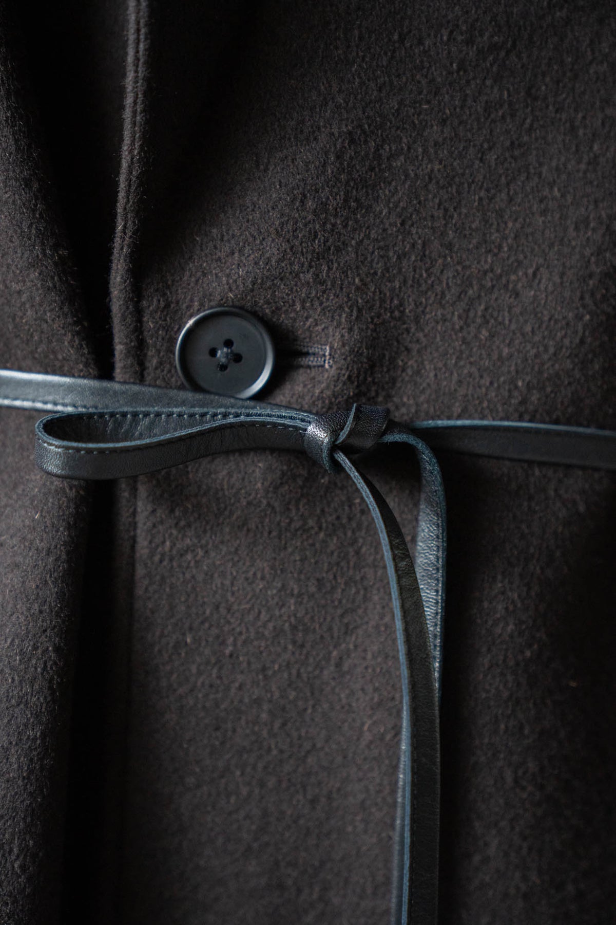 WOOL CASHMERE OVERSIZED PEAK LAPEL CHESTER COAT(ST.1533)