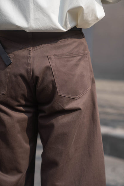 DEFORMATION WIDE COTTON PANTS(ST.1390)