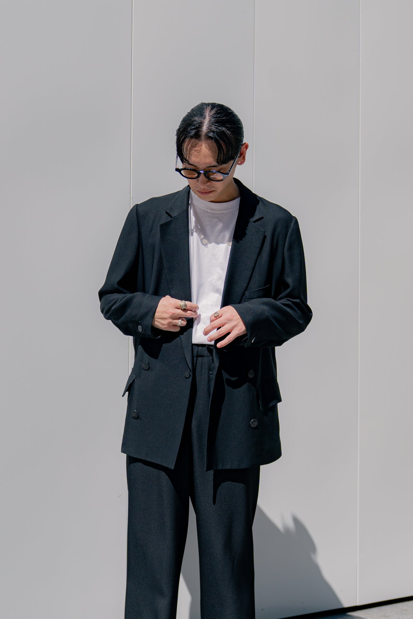 sign別注  TRICOTINE DOUBLE BREASTED JACKET ＆ TRICOTINE DRAWSTRING TROUSER