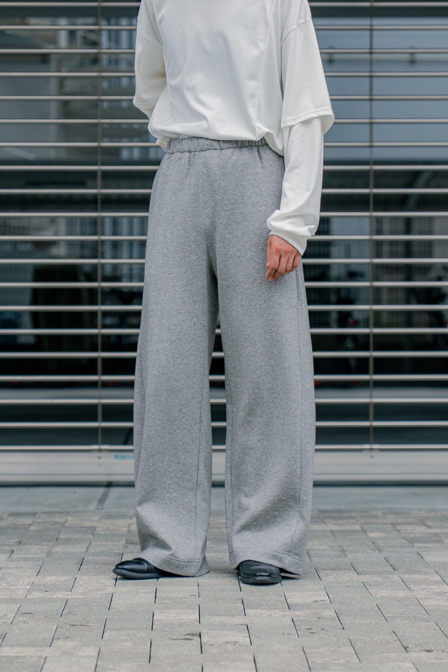 YAK/COTTON SWEAT EASY TROUSERS(ST.1288)