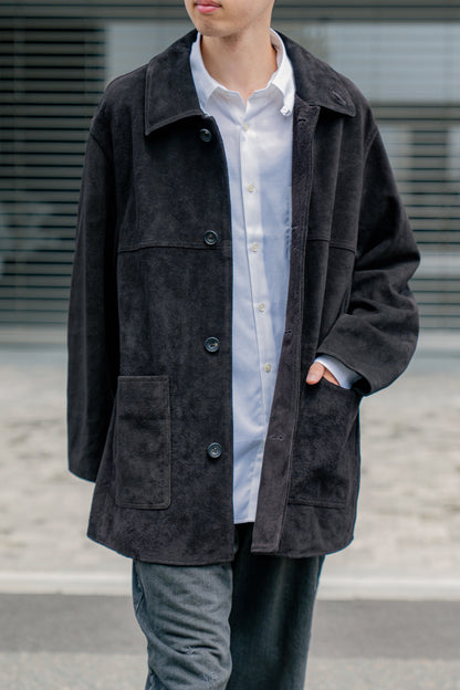 COW SUEDE CAR JACKET(ST.1218)