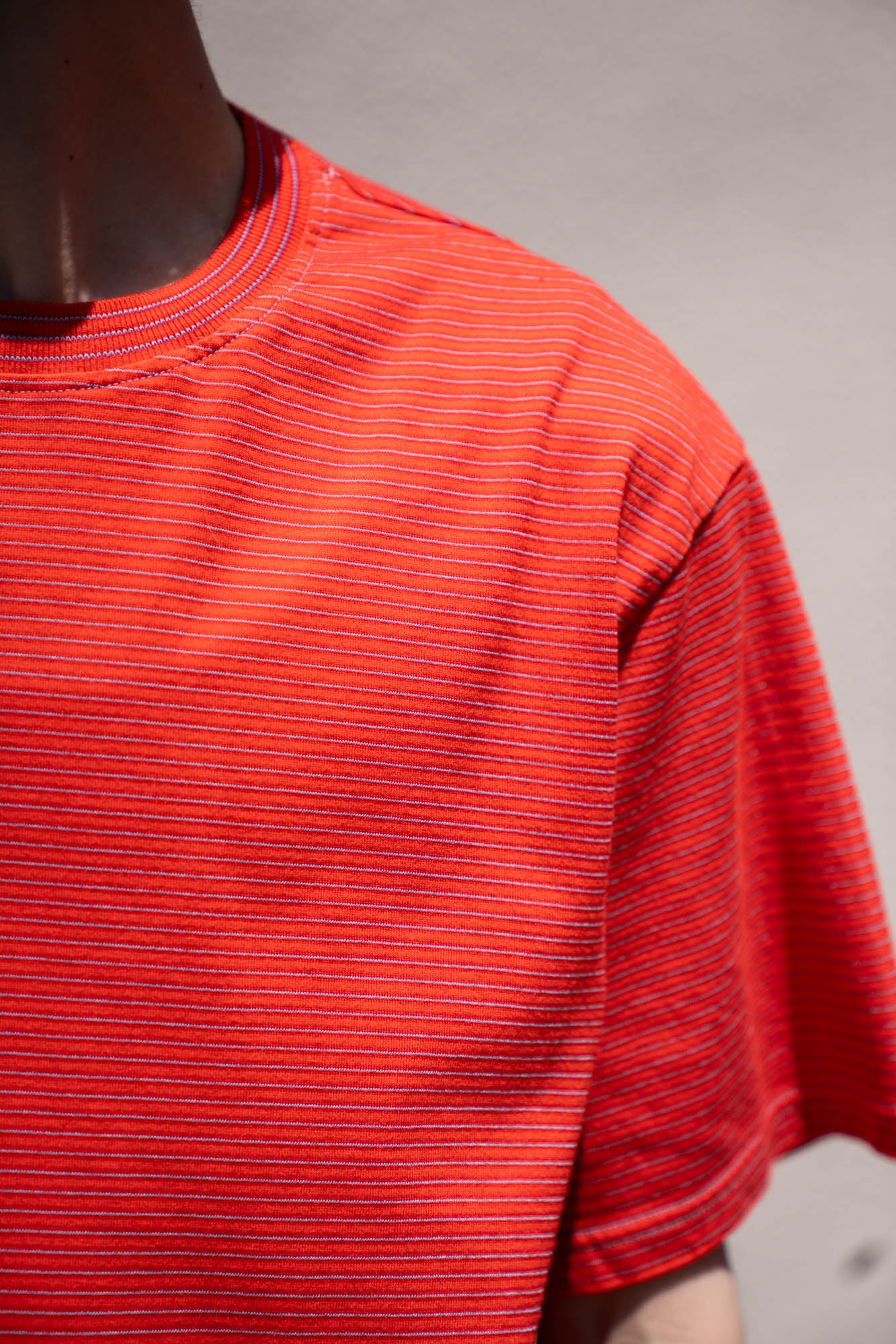 GARMENT DYED BORDER T-SHIRT