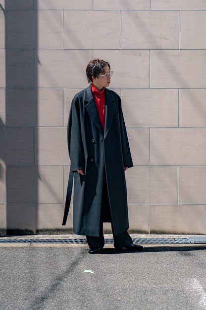 OVERSIZED MAXI-LENGTH DOUBLE BREASTED COAT