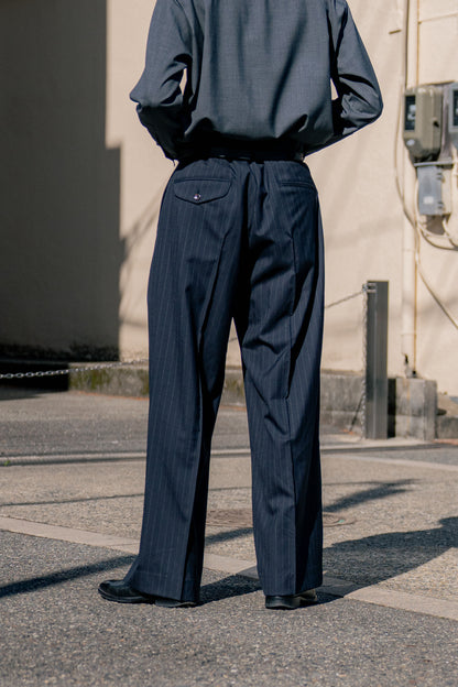 Pinstripe-pattern pants