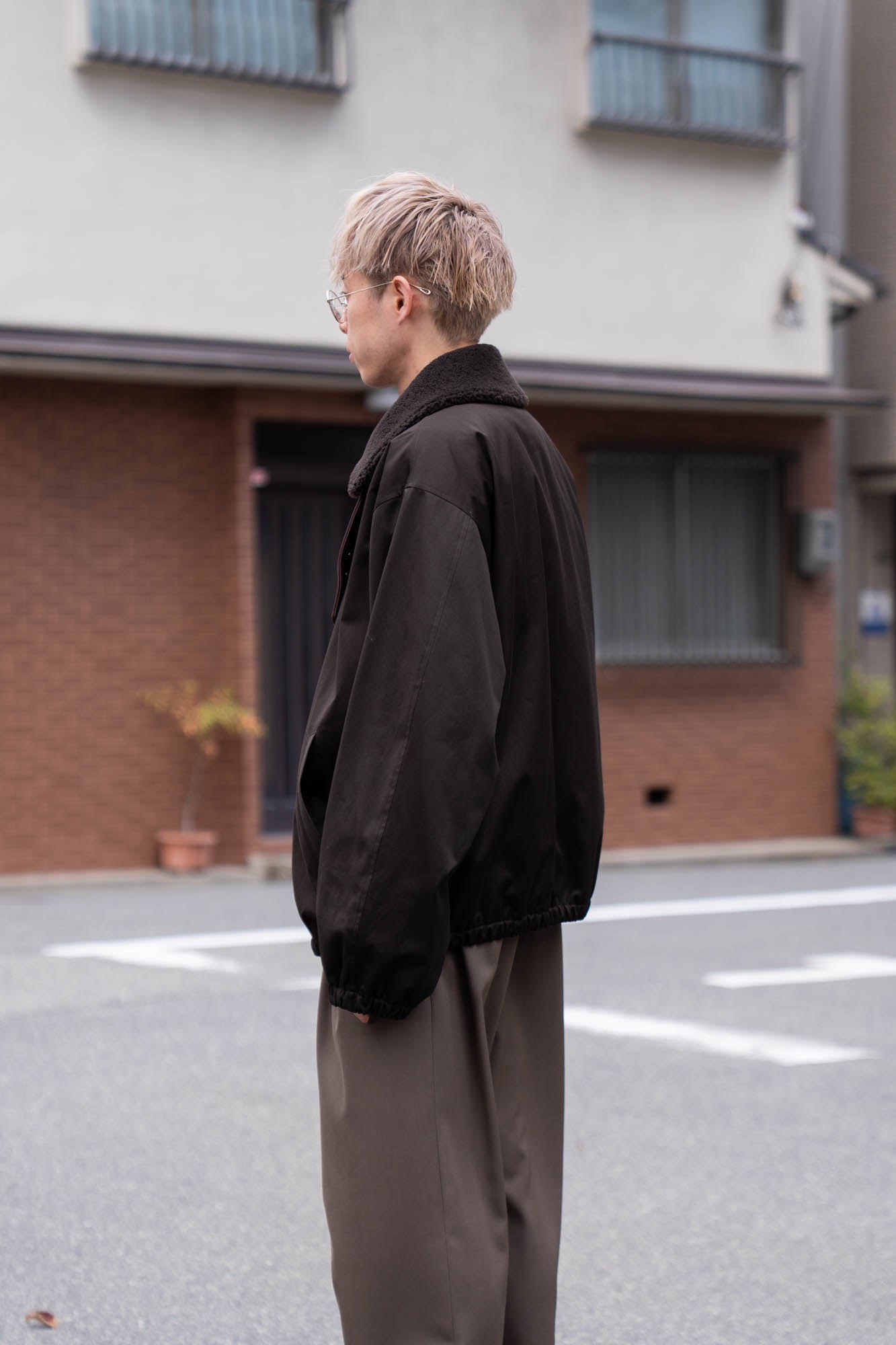 MOUTON COLLAR PADDED JACKET(ST.1376)