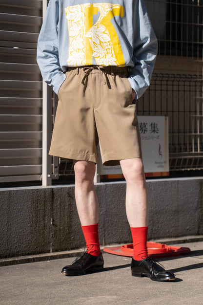 Work Shorts in Wool Gabardine