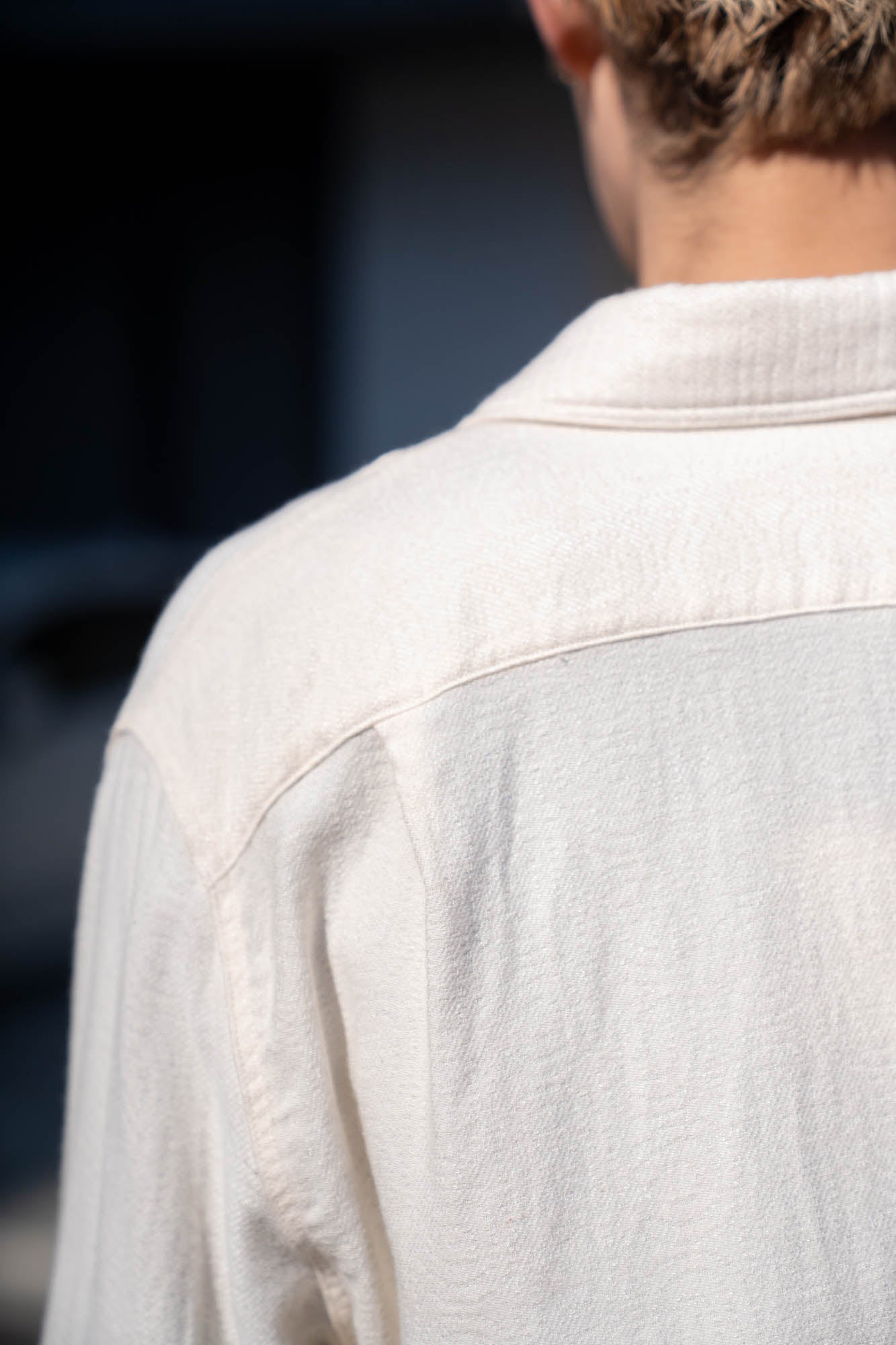 Draped Shirt-Jacket in KP