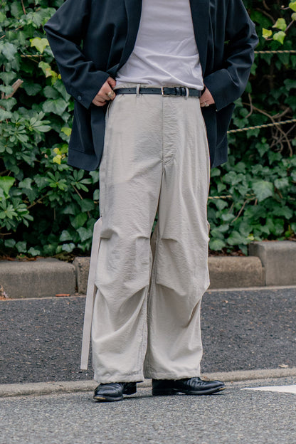 Wo/Ny poplin parachute pants