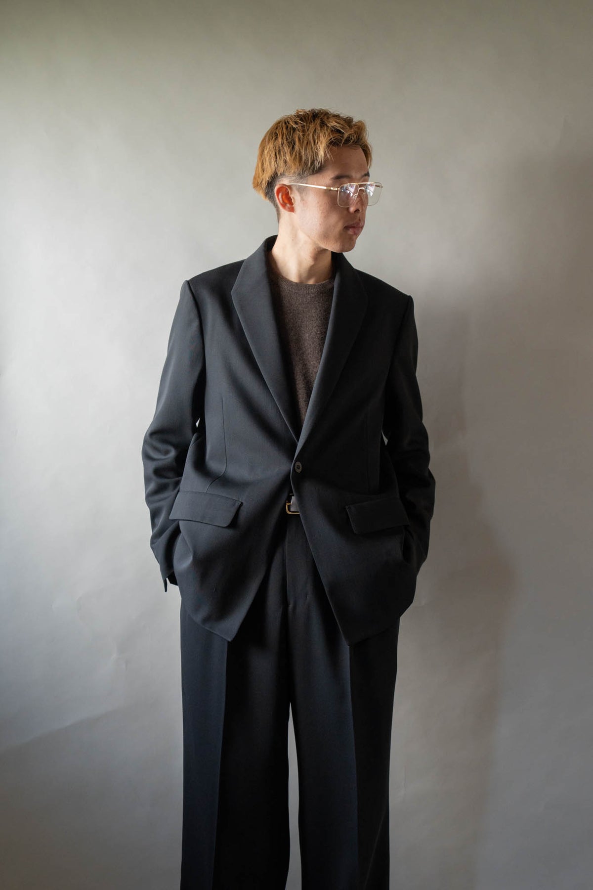 MODIFIED SHAWL-COLLAR JACKET