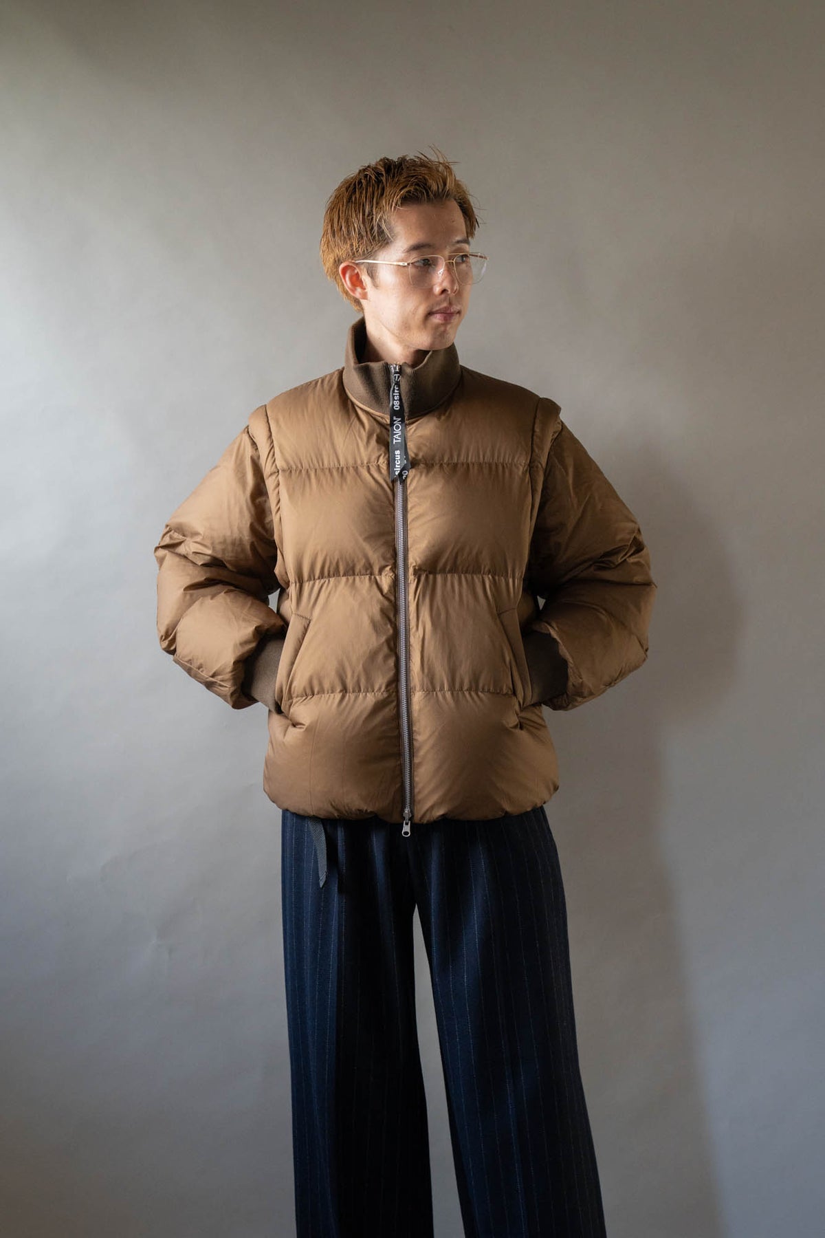 08sircus × TAION Down detachable bomber reversible