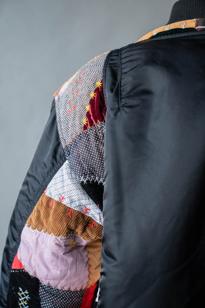 Quilt bomber jacket