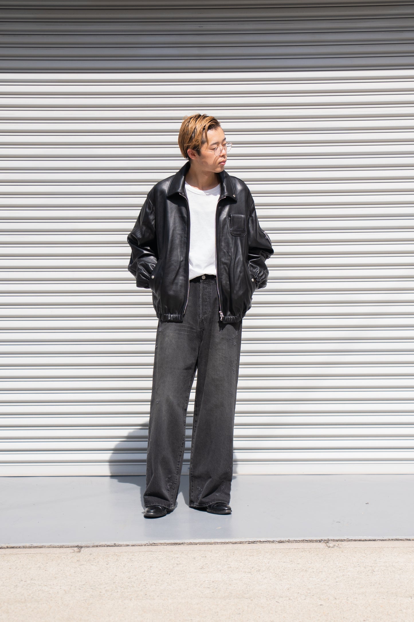 SHEEP LEATHER FLIGHT JACKET(ST.1219)